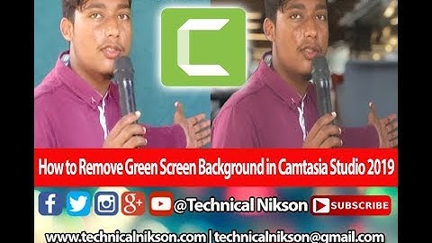 How To Change Background & Green Screen/Chroma Key  In Camtasia Studio 2019