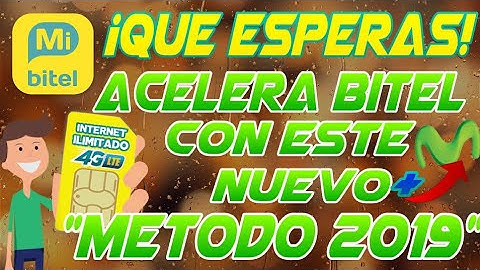 ✔ACELERA EL INTERNET LENTO DE BITEL A FULL VELOCIDAD//MOVISTAR SIN REDES "METODO 2019"