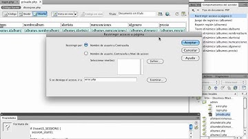 Josesdesign. Autentificación de usuarios en Dreamweaver y PHP MySQL. Parte 2 de 2.