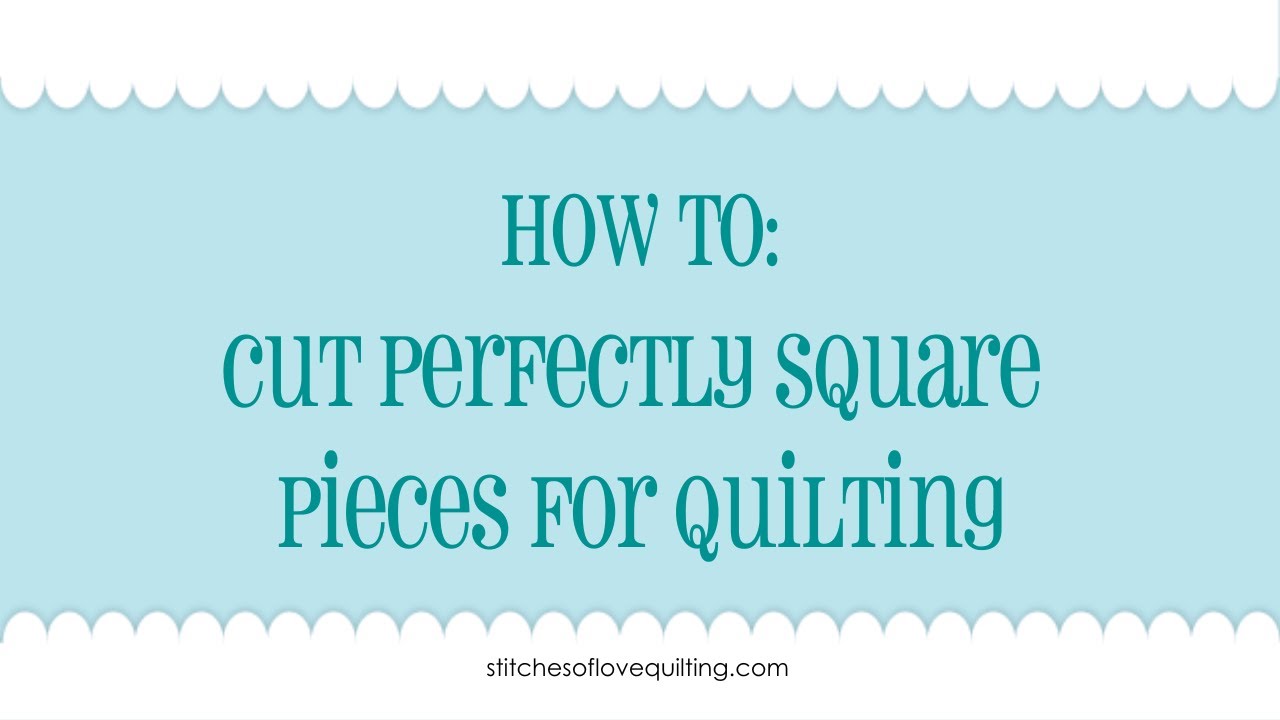 Cut perfect squares in just seconds, even those measuring 2⅞! #quilting 