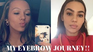 MY EYEBROW JOURNEY!