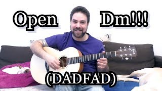 how to sound jaw-dropping amazing in open dm tuning - guitar lesson tutorial
