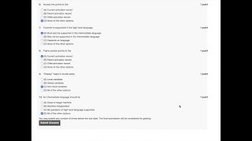 NPTEL Compiler Design Week 10 Assignment Solution
