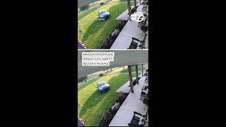 Amazon driver ruins freshly cut lawn to deliver a package