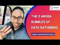 The 3 arora bubbles of data gathering and how can they can help you pass