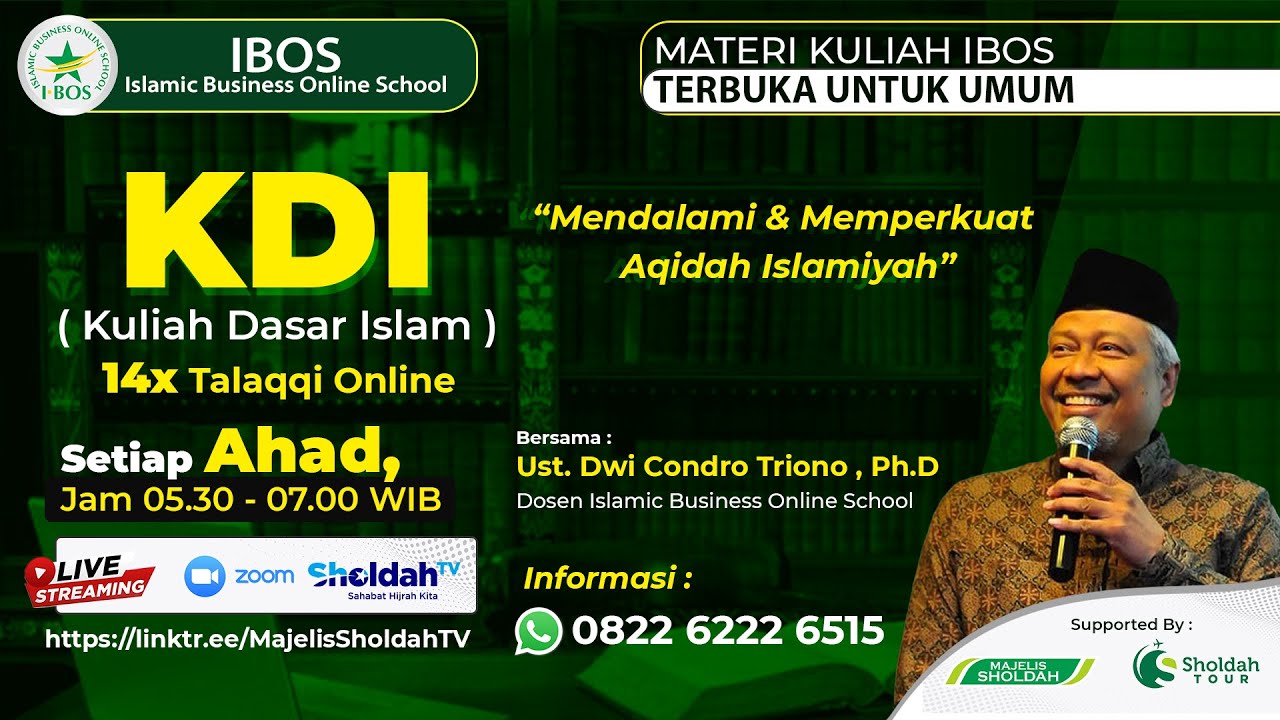 Kuliah Dasar Islam (KDI) 1 #4  |  Teori Berfikir Tingkat 3  |  Ustadz Dwi Condro Triono, Ph.D