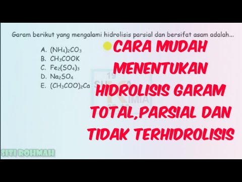 Video: Mengapa garam dalam air termasuk perubahan kimia?