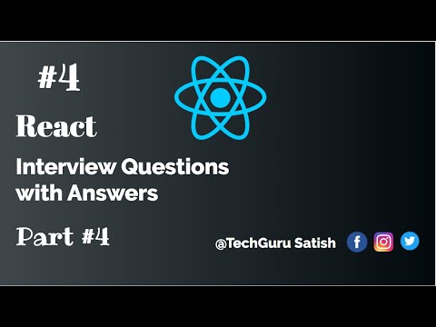 #4 React - Interview Questions with Answers [Part #4]