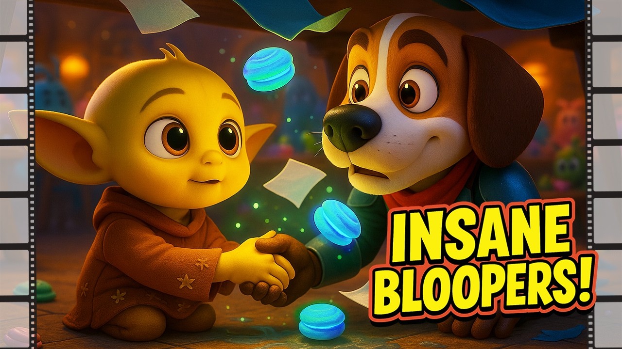 Mandalorian Bloopers: Sneaky Dog vs Grogu in a Galaxy Food Heist