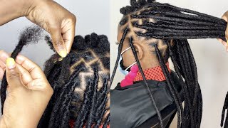 Detailed Temporary Dreadlocks Extensions Tutorial Daixidreadology Human Hair Locs
