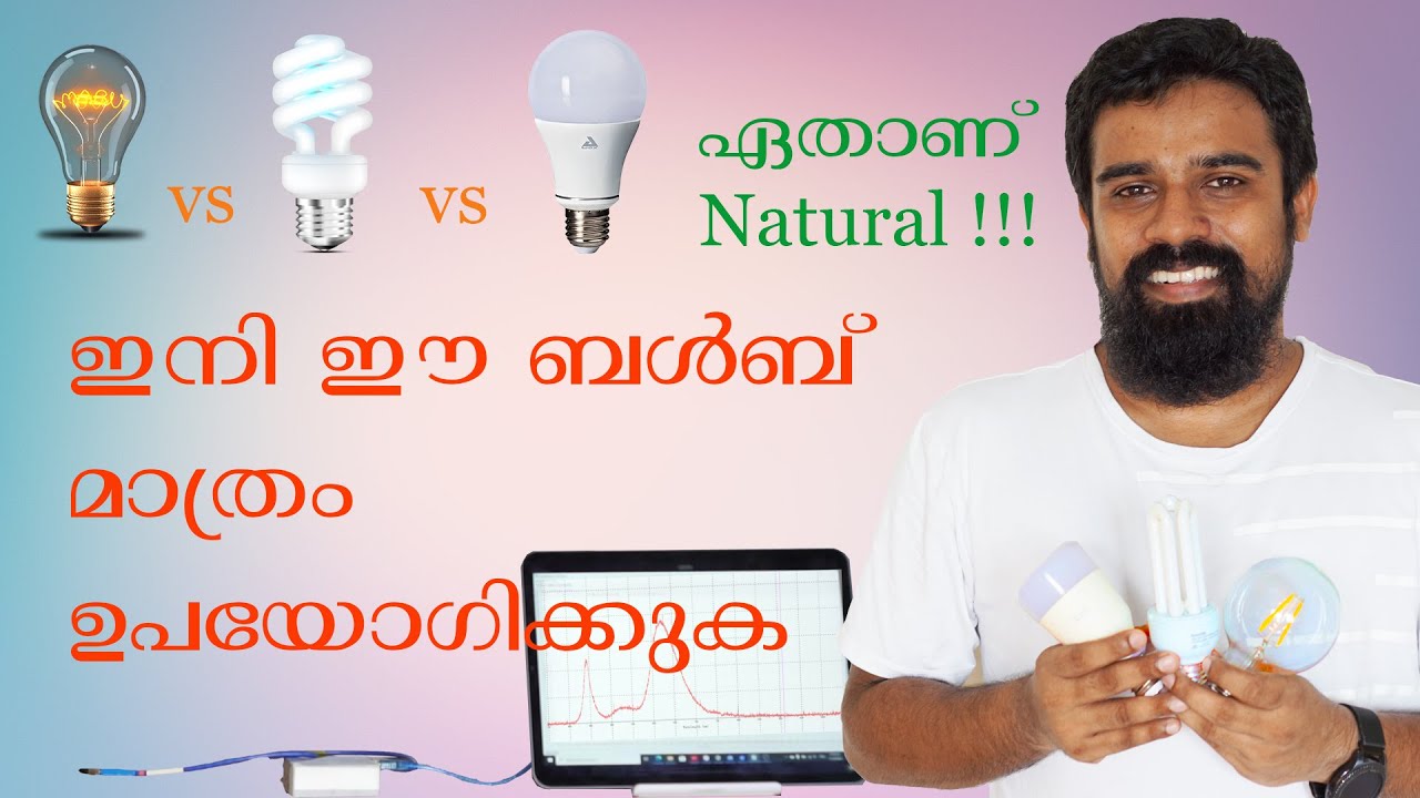 Measuring Light Quality LED vs CFL vs Incandescent. Which one should