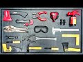 Collection of Repair Tools, Electric Dril, Grinding Machine, Hammer, Screwdriver, Nail Gun