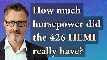 Kolik koní měl 426 Hemi ve skutečnosti?