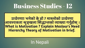 What is Motivation - Maslows