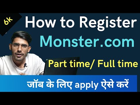 How to the register on monster.com.|| job sites par register kaise karen.