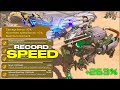 Speed record achieved every speed boost with pathfinder 263 speed insanity  war robots