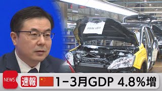 中国１－３月GDP 4.8%増（2022年4月18日）