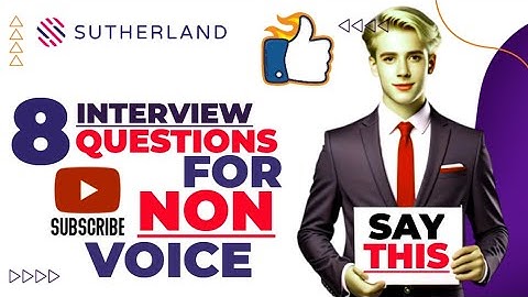 Sutherland global top 8 interview questions | Sutherland non voice 8 interview questions and answers