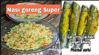 Nasi goreng sedap/Nasi goreng dari ikan goreng/Nasi goreng PKP/Delicious fish fried rice