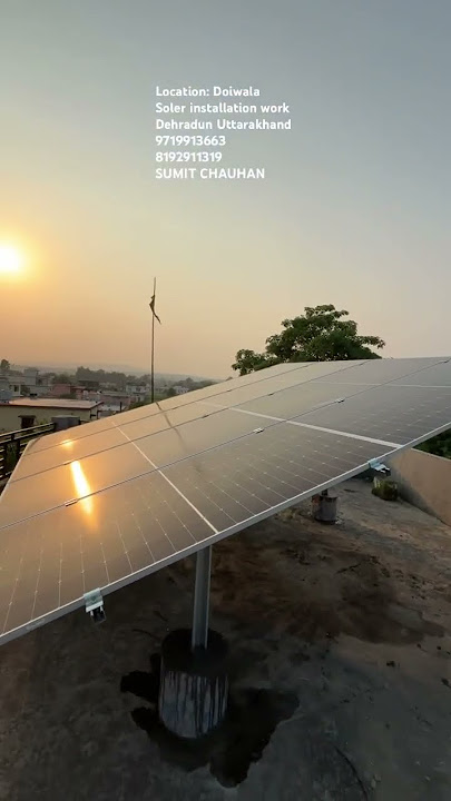 Doiwala Dehradun on grid Soler installation work