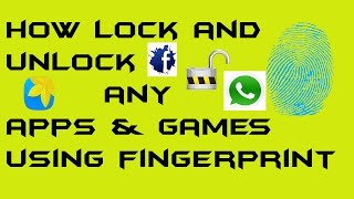 How to lock & unlock any app using fingerprint scanner [HINDI/URDU] screenshot 2