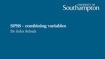 SPSS: Combining variables.