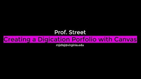Creating a Digication Portfolio with Canvas
