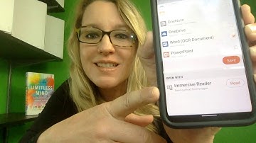 Use Office Lens with Immersive Reader to help read text to your child