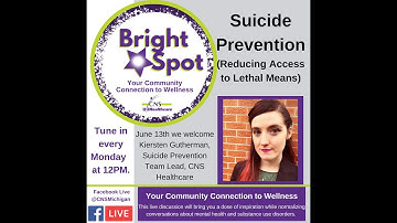 Bright Spot: Suicide Prevention (Reducing Access to Lethal Means)