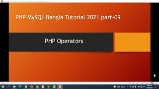 Operator in php Arithmetic operator bangla tutorial