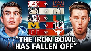 TOP-5 GREATEST College Football RIVALRIES