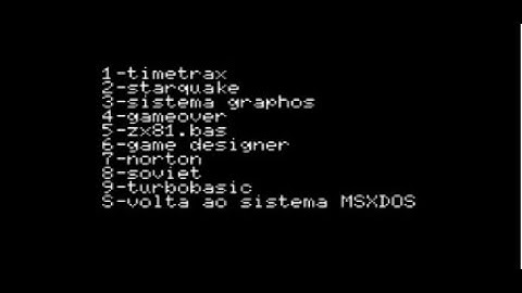 BLUEMSX TUTORIAL  - CRIANDO UM ARQUIVO EXECUTAVEL MSDOS E UM MENU PARA JOGOS E APLICATIVOS.