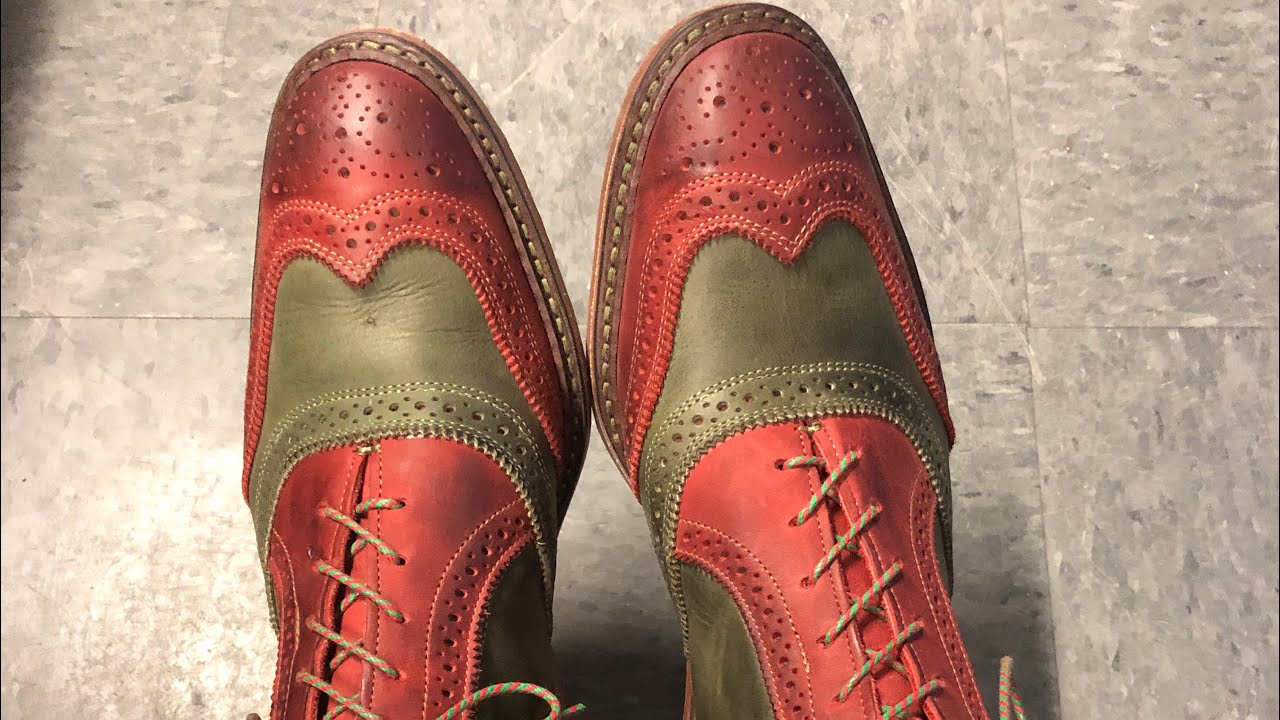 jingle bell mok wingtip oxfords