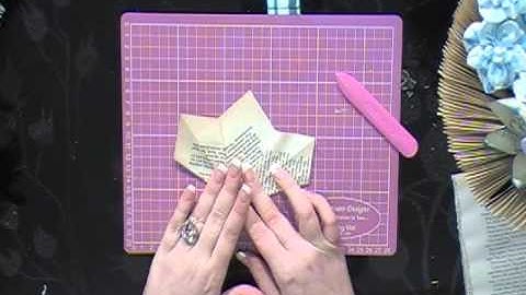 How to make Paper Flowers to decorate your Book folding Books