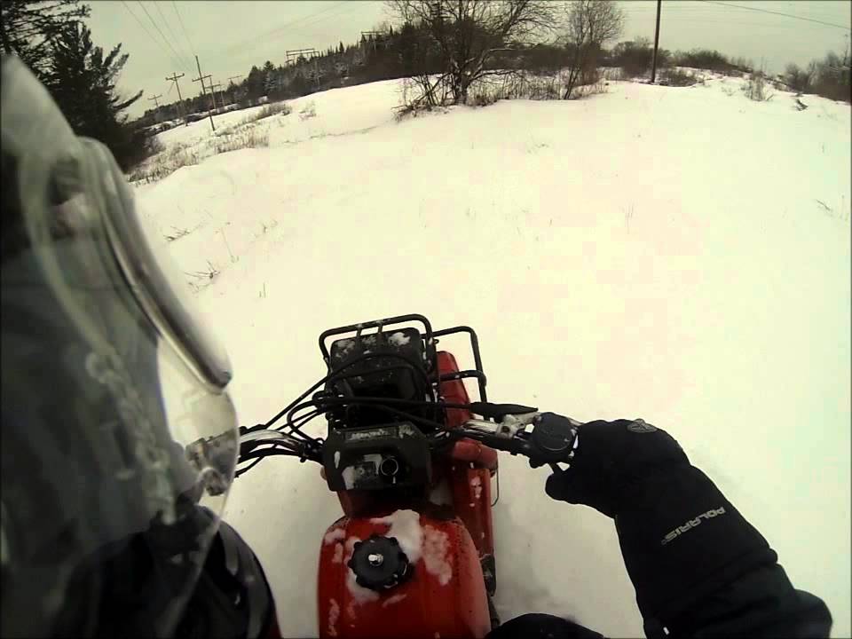 HONDA BIG RED SNOW YouTube