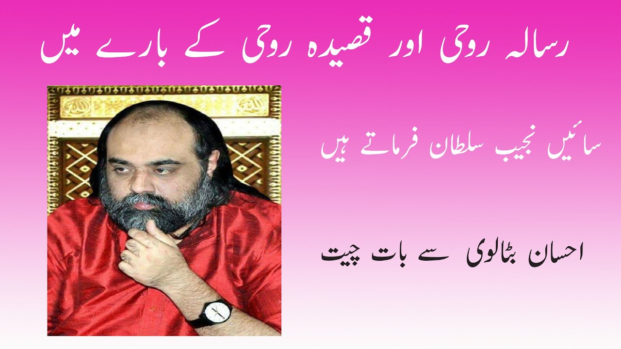 Sain Najeeb Sultan Farmatai Hain Risala Rohi Aur Qaseeda Rohi K Baray, Ehsan Batalvi Se Baat Cheet