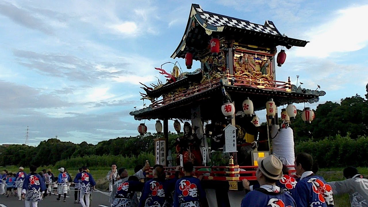 令和６年　三川天満社 夏季大祭 宵宮　下の人形山車の地区廻り