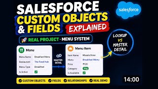 Salesforce Custom Objects & Fields Explained (Real Project + Lookup & Master Detail)