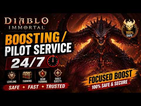 Diablo Immortal Gear Farm And Build + Leveling/Pilot Service ( Aishor ) #dimas