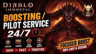 Diablo Immortal Gear Farm And Build + Leveling/Pilot Service ( Aishor ) #dimas
