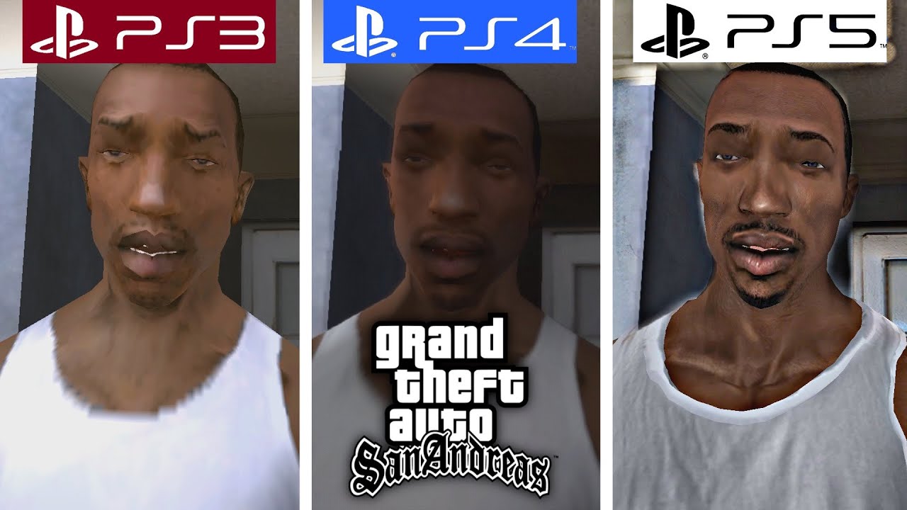 GTA San Andreas, PS3 vs PS4 vs PS5