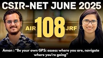 CSIR NET Chemistry Topper Interview | CSIR NET JRF Topper Interview|CSIR NET Chemical Science Topper