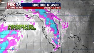 FORECAST: Tropical moisture brings rain to Central Florida, Cold front on the way