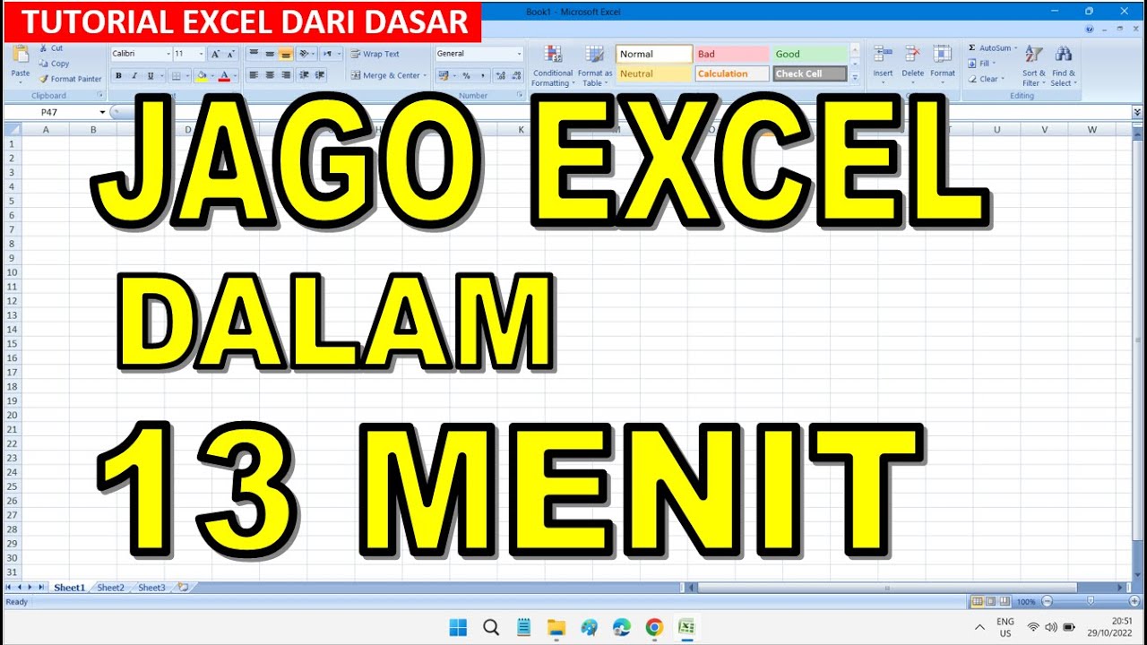Belajar Excel Dari Nol | Belajar Excel Dari Dasar - YouTube