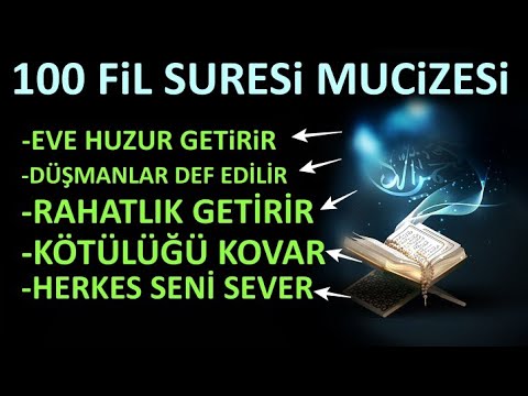 100 Fil Suresi Mucizesi..Evde sesi aç dinle,bak neler yaşatacak..(Ne muradın varsa o niyetle dinle)