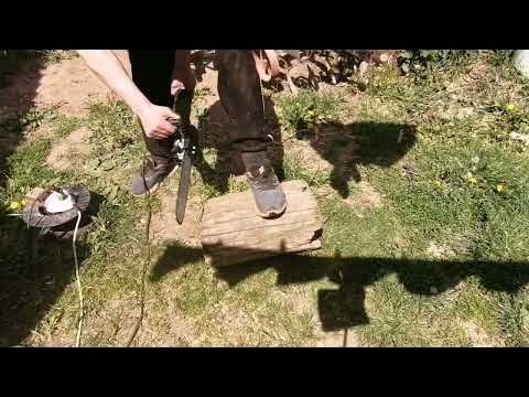 цепная пила, приставка к болгарке, моя оценка! - YouTube