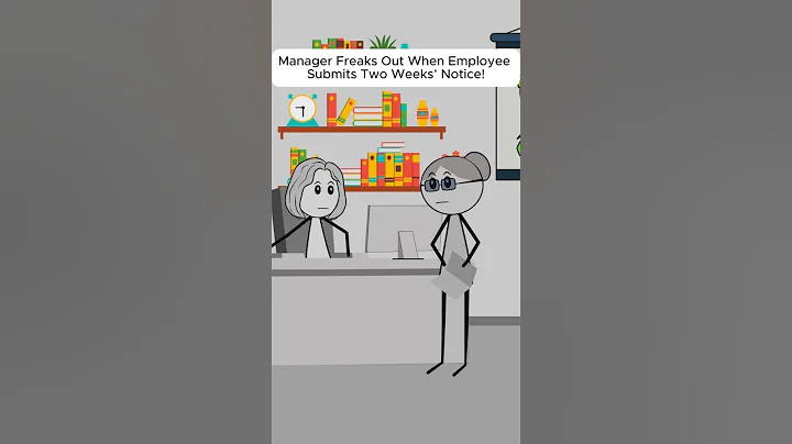 2 Weeks Notice Triggers Boss Tantrum #animation #manager #funny #comedy