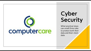 Cyber Security Webinar - Introducing 5 Practical Steps to Implement into your SME