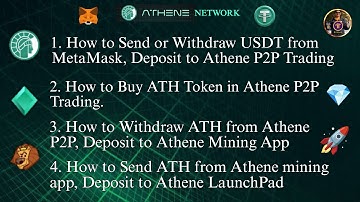 How to Send USDT from MetaMask, Deposit to Athene P2P Trading | How to Buy ATH in Athene P2P Trading