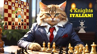 ♟️ Four Knights Italian | AMAZING Opening Attack Pattern to Know!
